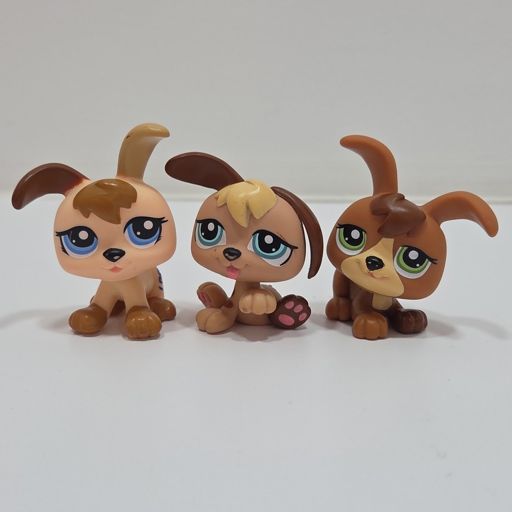Authentic LPS Littlest Pet Shop Puppy Petriplets Dogs Puppies #1338 #1339 #1340
